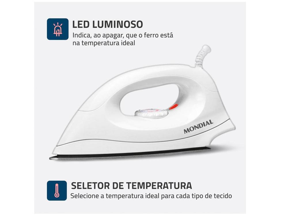 Ferro de Passar Roupa a Seco Mondial FSN-55-B - 21