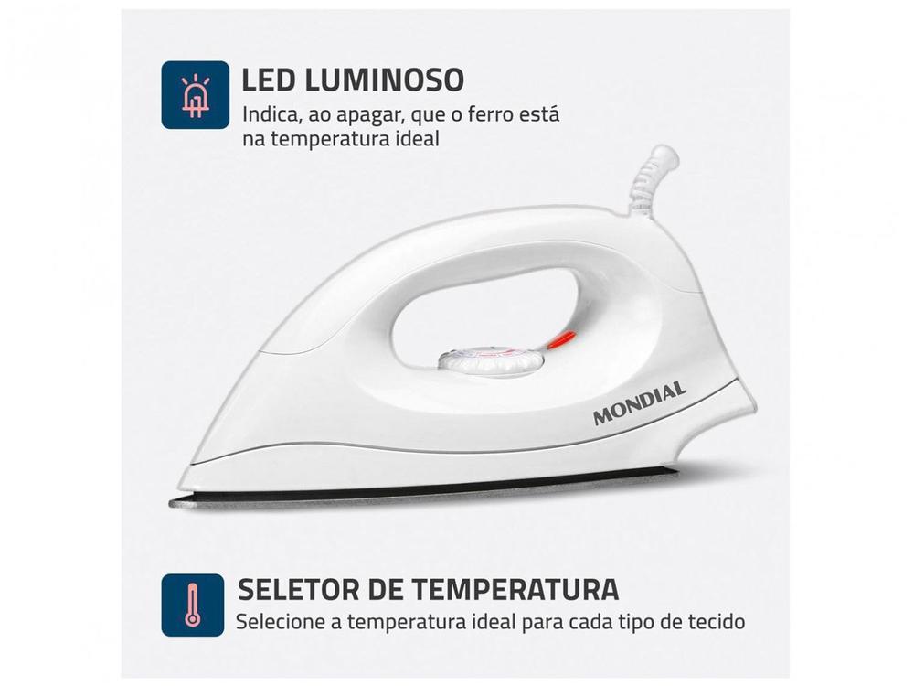 Ferro de Passar Roupa a Seco Mondial FSN-55-B - 4