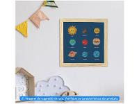 Quadro Decorativo Astronauta Universo 23,5x23,5cm - 2