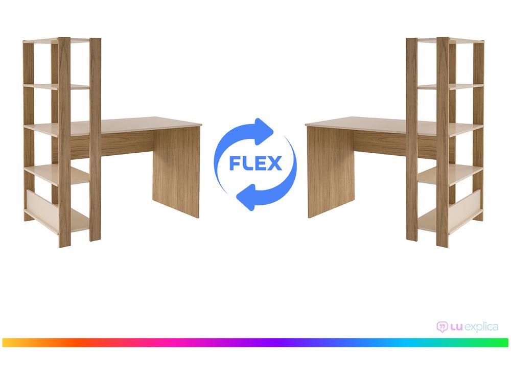 Escrivaninha de Estudo com Estante Lateral - 2