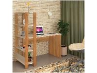 Escrivaninha de Estudo com Estante Lateral