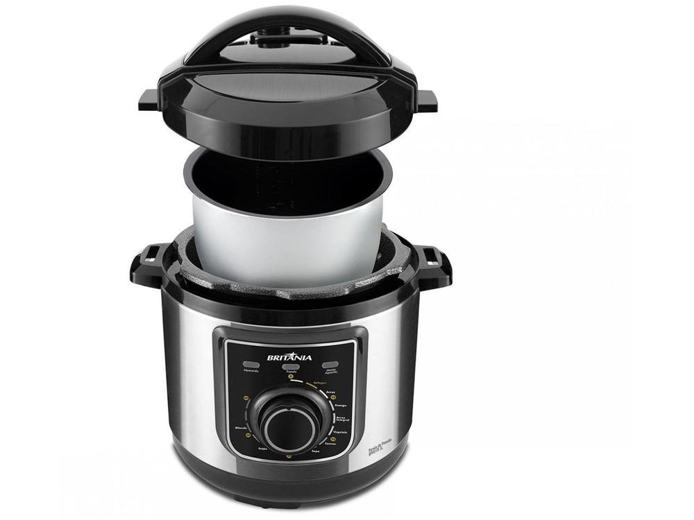 Panela de Pressão Elétrica Britânia Multifuncional BPP01PI 700W 3L - 5