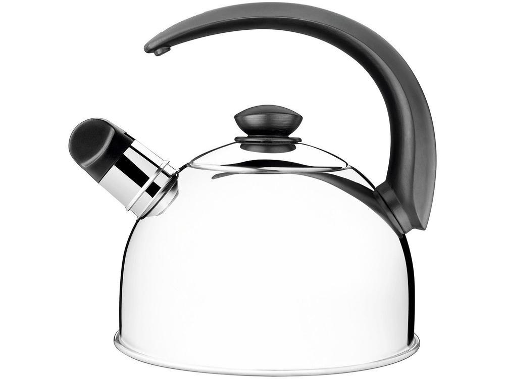 Chaleira Tramontina Inox com Apito 2,1L Brava 61483013 - 1