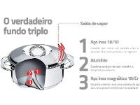 Caçarola Rasa Inox Fundo Triplo 28cm 7,1L Solar Tramontina 62503280 - 8