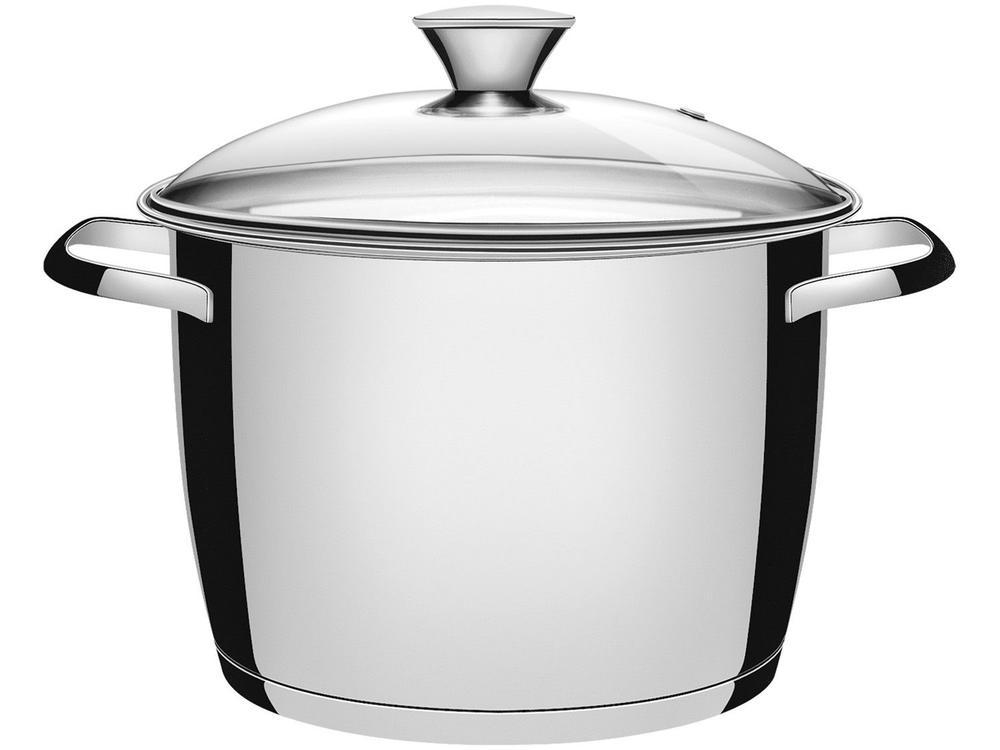 Caldeirão Inox Tramontina 7,5L Fundo Triplo com Tampa 24cm Allegra - 1