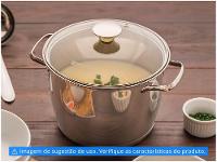 Caldeirão Inox Tramontina 7,5L Fundo Triplo com Tampa 24cm Allegra - 2