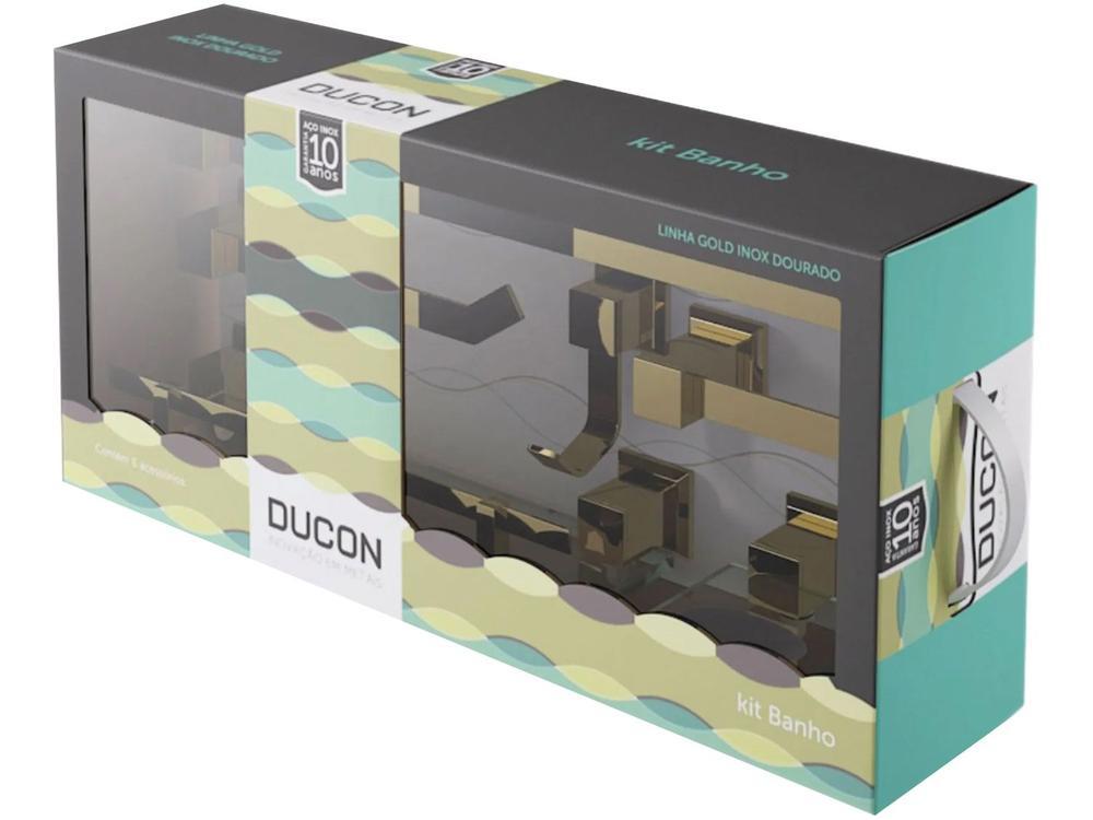 Kit Banheiro Inox Ducon Metais Gold GO5000 - 9