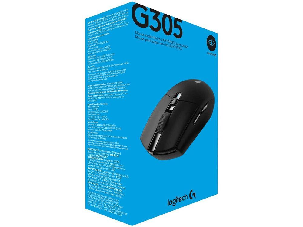 Mouse Gamer Sem Fio Sensor Óptico 12000DPI - 8