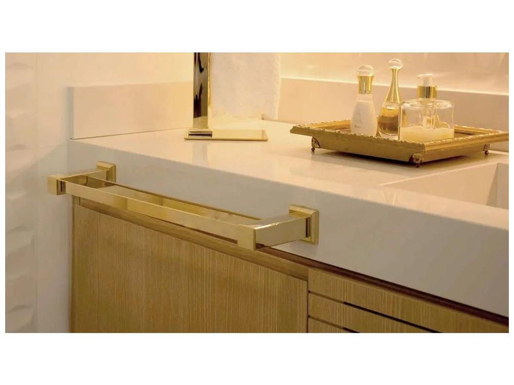 Porta-Toalha de Parede 51cm Dourado Gold - 2