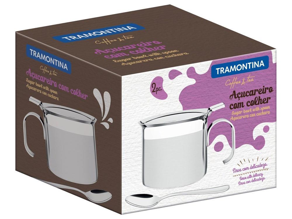 Açucareiro Inox Tramontina com Colher - 3