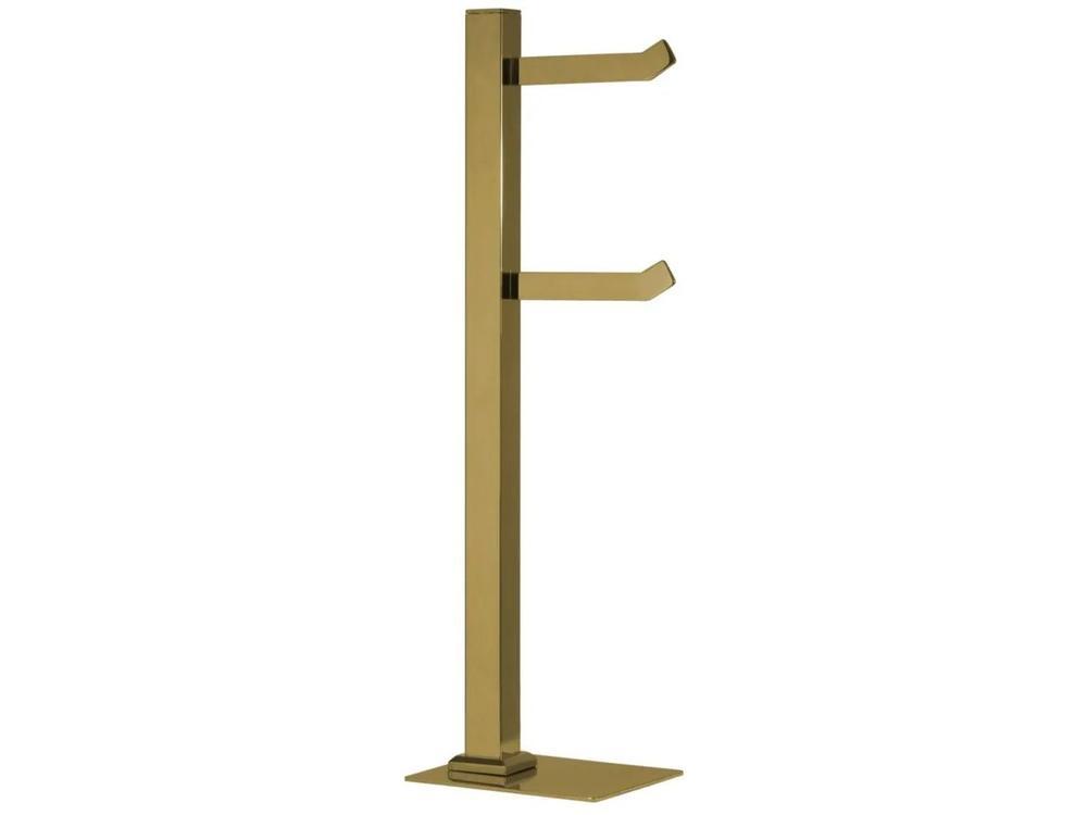 Porta Papel Higiênico Chão 2 Rolos Gold GO5072 - 1