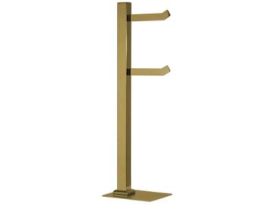 Porta Papel Higiênico Chão 2 Rolos Gold GO5072