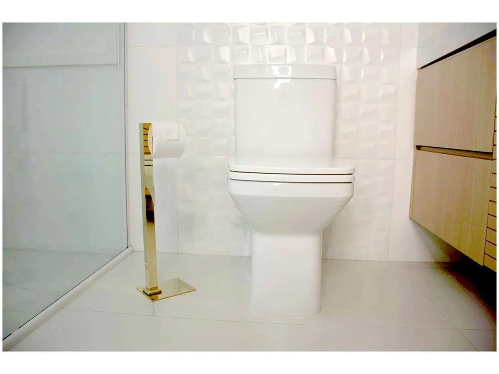 Porta Papel Higiênico Chão 1 Rolo Gold GO5075 - 2