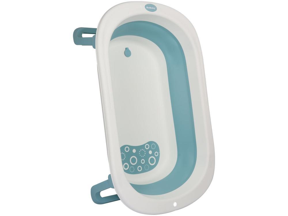 Banheira de Bebê Dobrável KaBaby Infantil Azul - 5