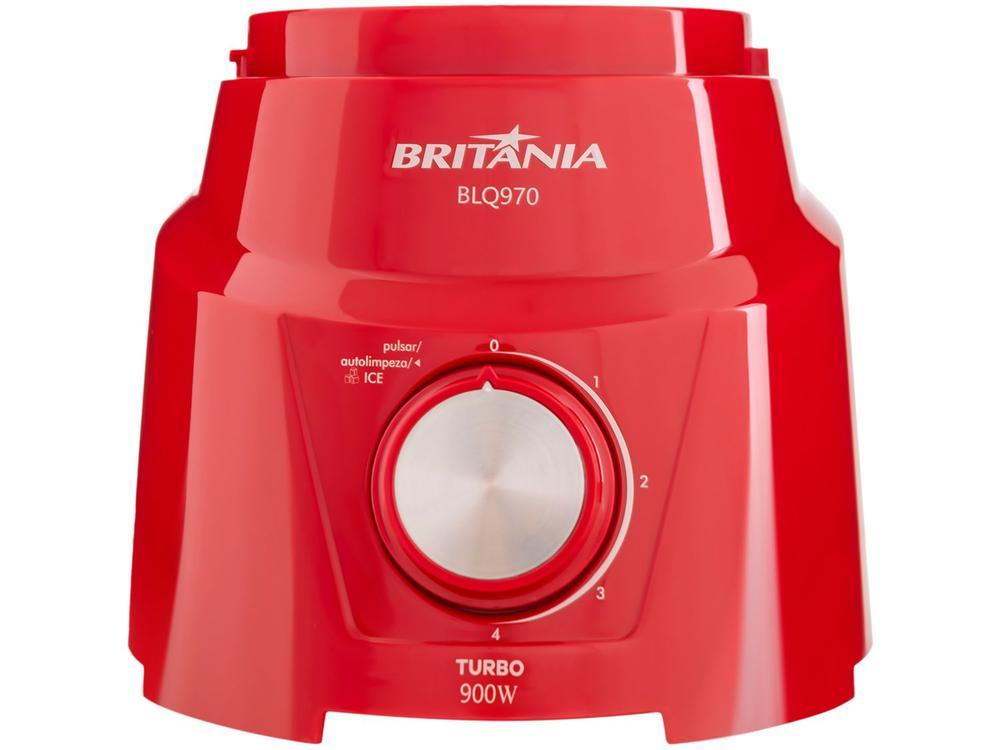 Liquidificador Britânia Turbo BLQ970V Vermelho - 11