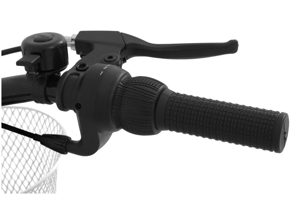 Bicicleta Infantil Aro 24 Caloi Ceci T13R24V21 - Branca com Cesta 21 Marchas Freio V-Brake - 7