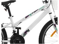 Bicicleta Infantil Aro 24 Caloi Ceci T13R24V21 - Branca com Cesta 21 Marchas Freio V-Brake - 9