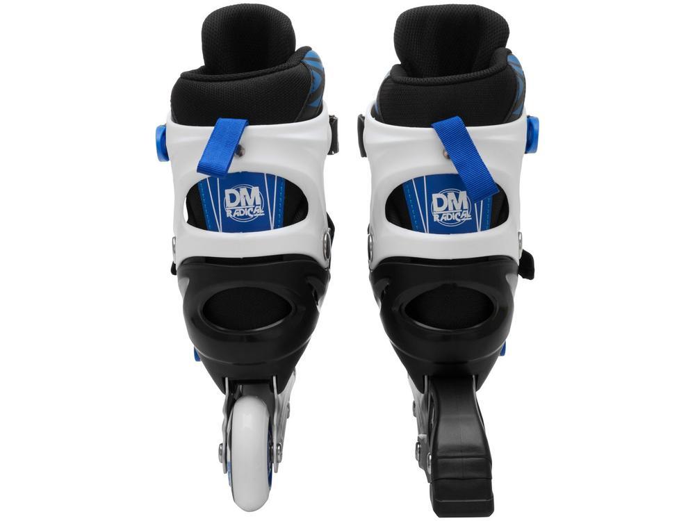 Patins In Line Infantil DM Radical Azul e Preto - 3