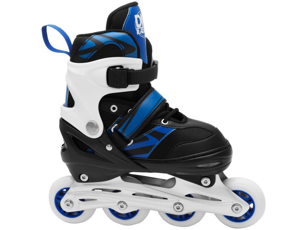 Patins In Line Infantil DM Radical Azul e Preto - 5