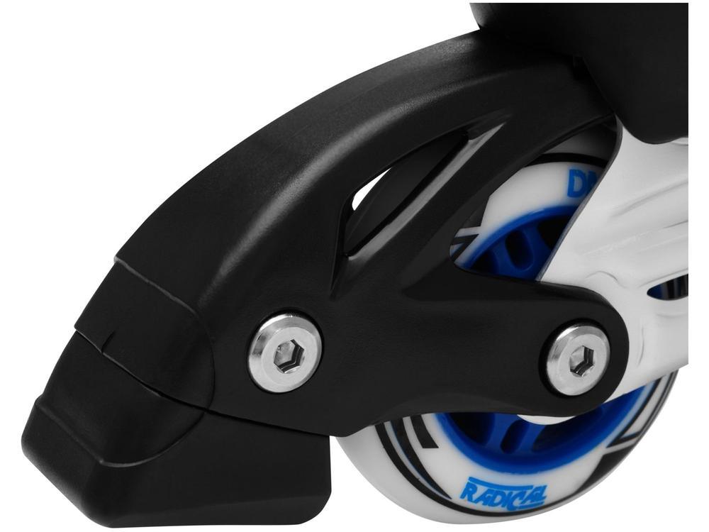 Patins In Line Infantil DM Radical Azul e Preto - 7