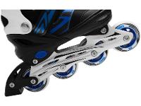 Patins In Line Infantil DM Radical Azul e Preto - 6