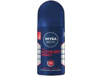 Desodorante Antitranspirante Roll On Nivea Men Active Dry Impact Masculino 50ml - 1