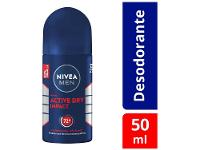 Desodorante Antitranspirante Roll On Nivea Men Active Dry Impact Masculino 50ml - 3