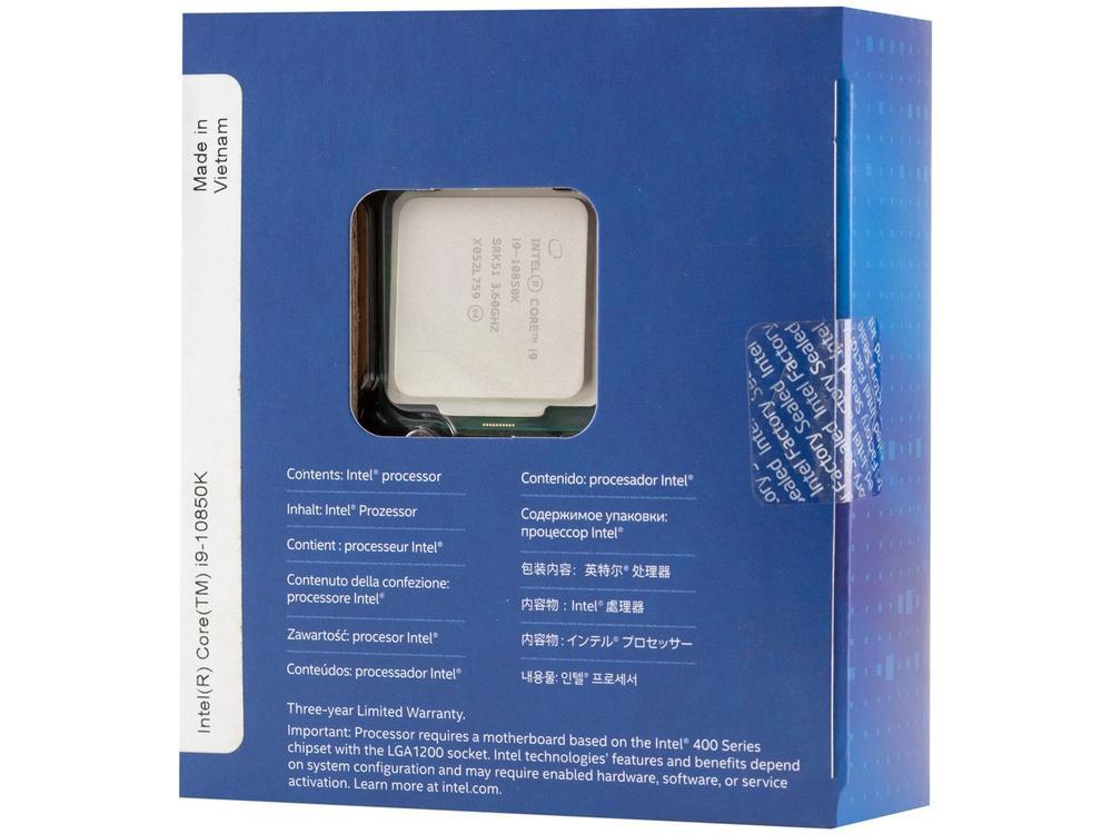 Processador Intel Core i9 10850K 3.60GHz - 7