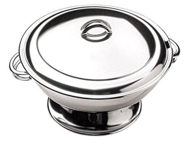 Sopeira Inox Redonda com Tampa Tramontina - 1