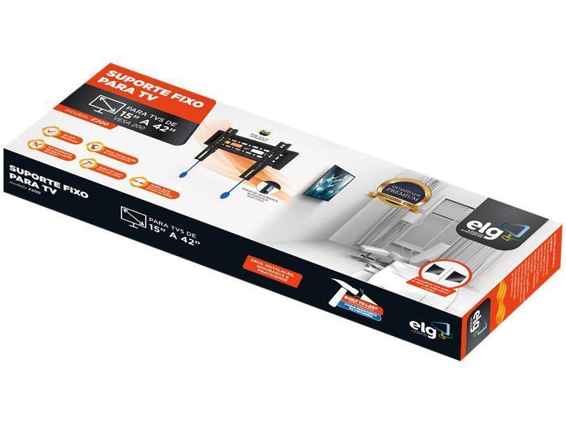 Suporte TV LED/PLASMA/LCD 15 a 32 Polegadas Vesa 200 Preto ELG - 5