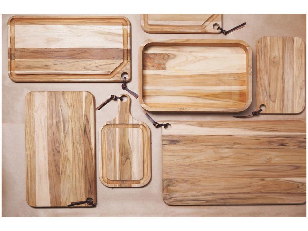 Tábua para Churrasco de Madeira Retangular Tramonti - 2