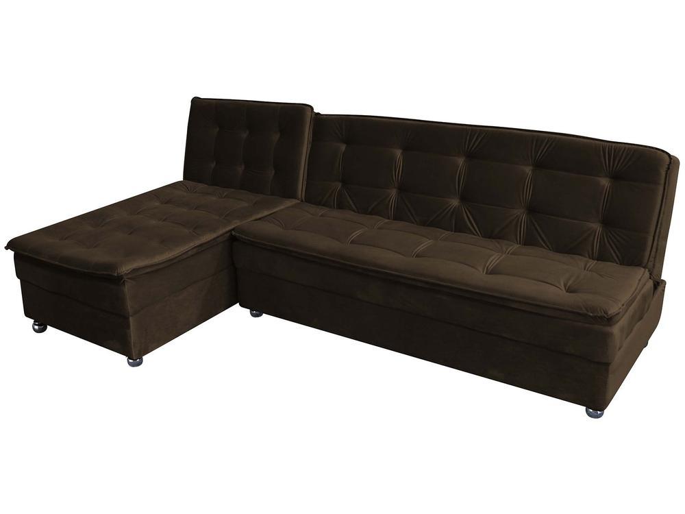 Sofá-cama Casal 3 Lugares Reclinável Suede Matrix Penélope - 1