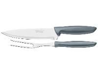 Conjunto Trinchante Tramontina Plenus 23498610 em Aço Inox e Cabo Cinza 2 Peças - 1