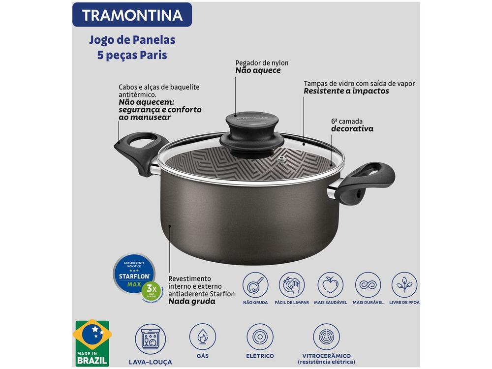 Jogo de Panelas Tramontina Antiaderente - 4
