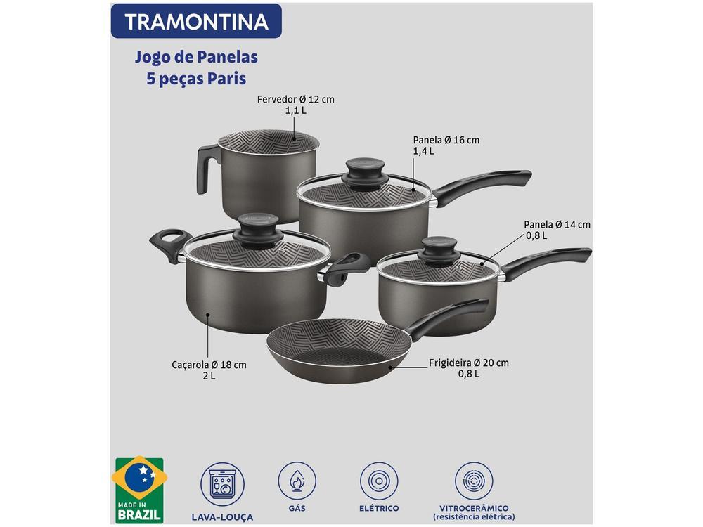 Jogo de Panelas Tramontina Antiaderente - 5