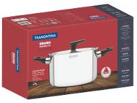 Caçarola Tramontina Inox Fundo Triplo com Tampa 3,5L 20cm Grano Baquelite - 8