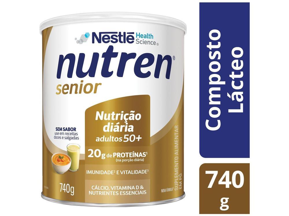 Composto Lácteo Nutren Senior Sem Sabor Integral 740g - 12