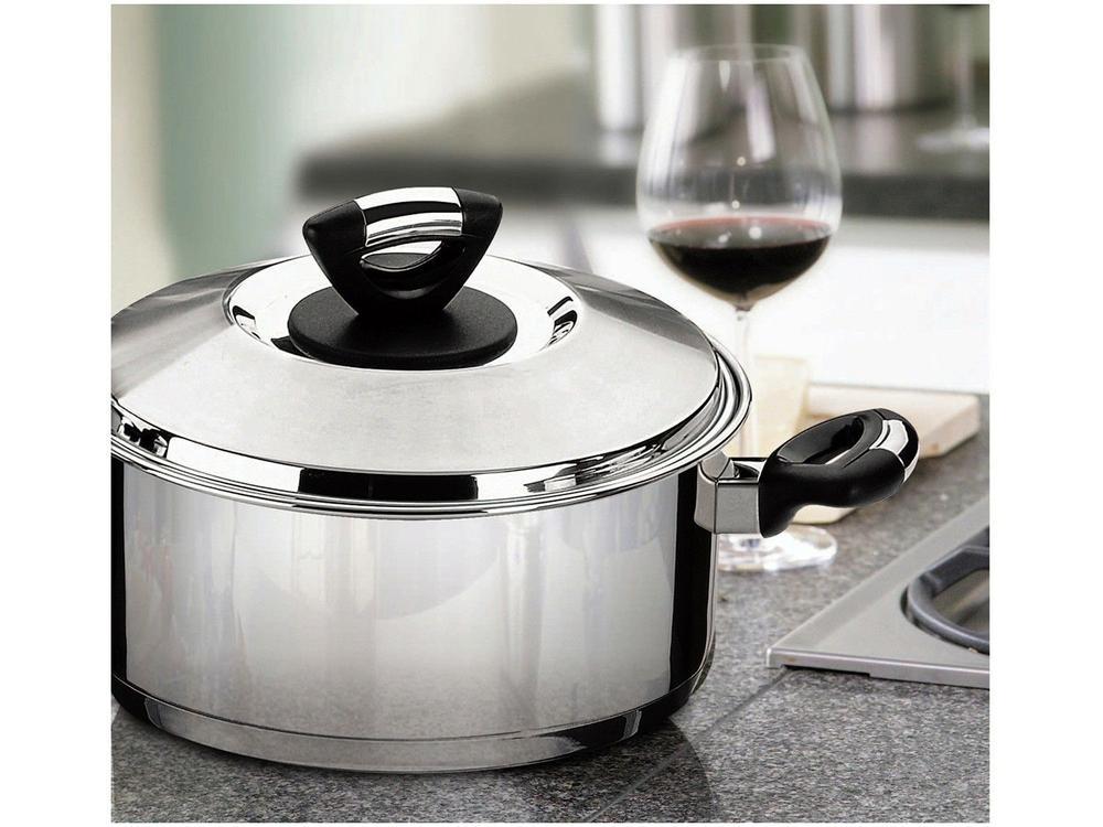 Jogo de Panelas Tramontina Inox Fundo Triplo 3 Peças Solar - 2