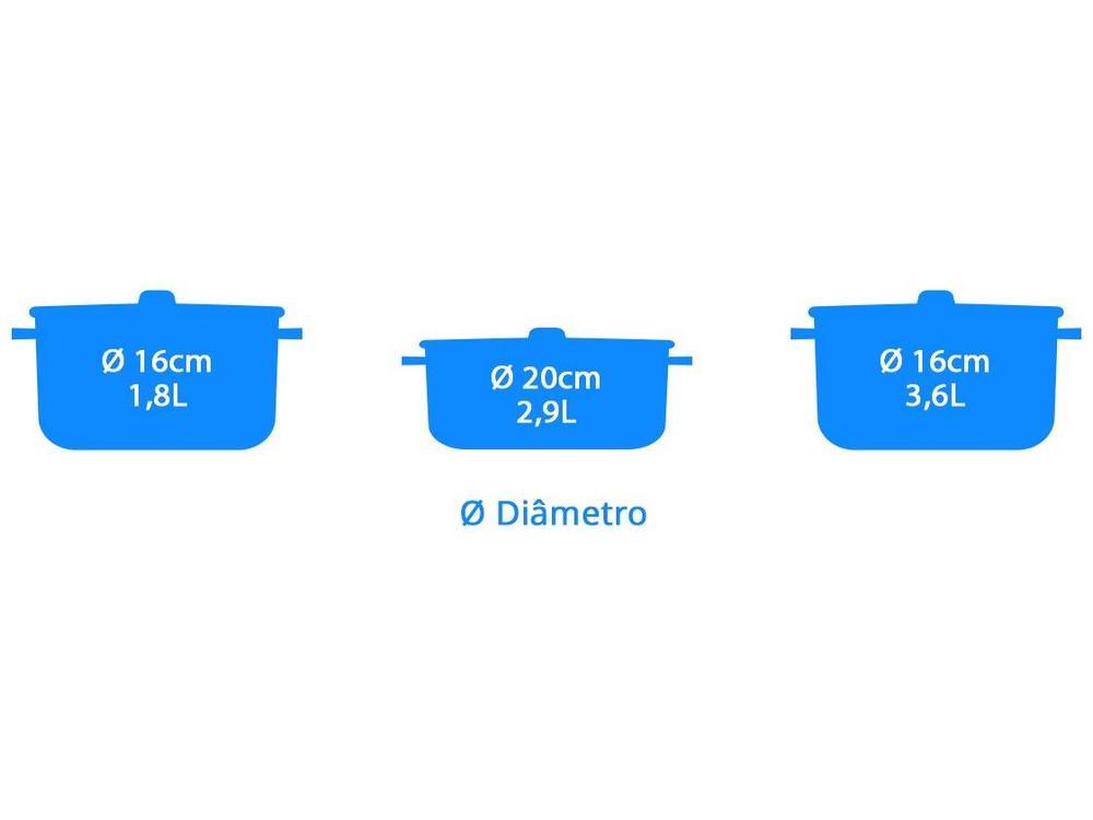 Jogo de Panelas Tramontina Inox Fundo Triplo 3 Peças Solar - 3