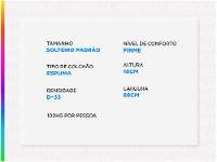 Colchão Solteiro Castor Espuma D-33 18cm de Altura - 3