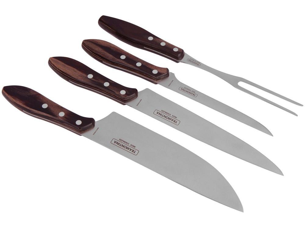 Jogo de Facas Churrasco Tramontina Inox com Suport - 3