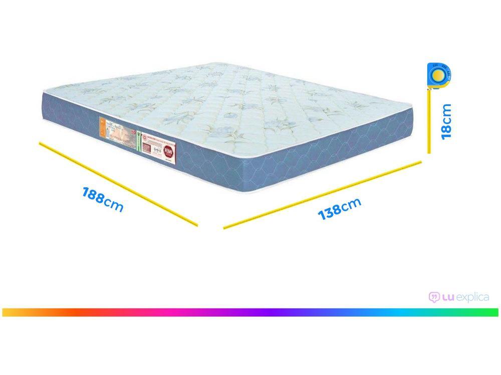 Colchão Casal Castor Espuma D-45 18cm de Altura - 8