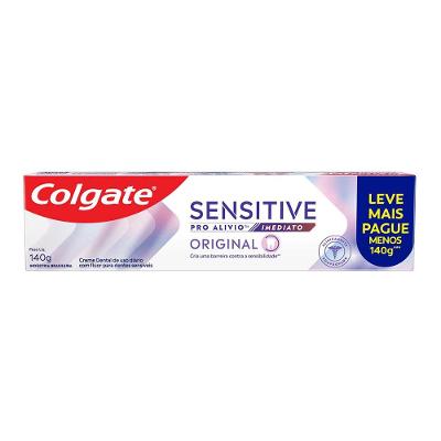 Creme Dental para Sensibilidade Colgate Sensitive Pro Alívio Imediato Original 140g