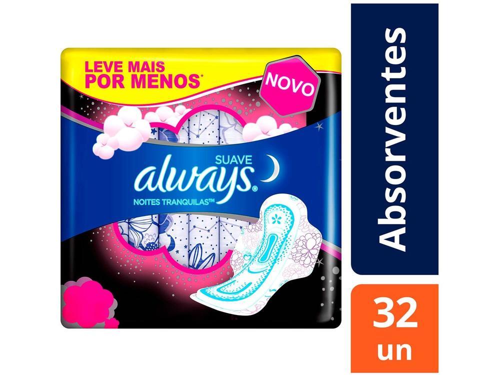 Absorvente Noturno Always Noites Tranquilas Suave G - 10