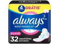 Absorvente Noturno Always Noites Tranquilas Suave G - 17