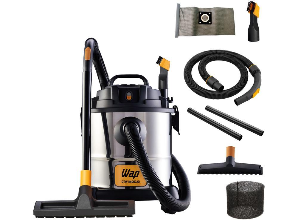 Aspirador de Pó e Água Wap GTW Inox 20 com Porta Acessórios 1600W Inox e Preto - 2