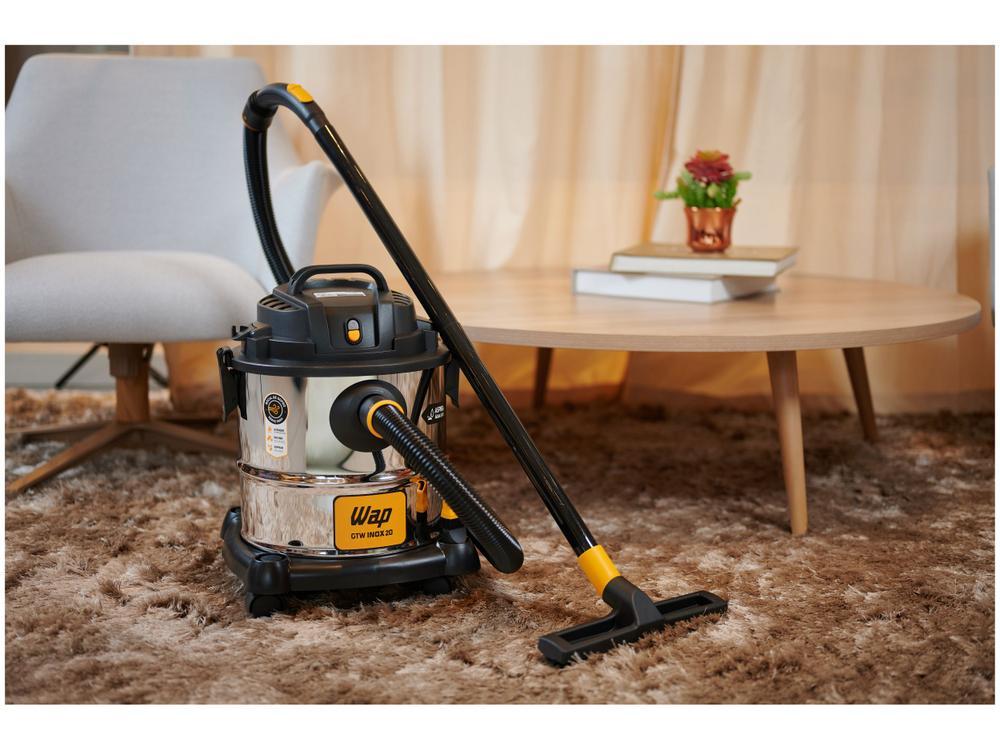 Aspirador de Pó e Água Wap GTW Inox 20 com Porta Acessórios 1600W Inox e Preto - 3