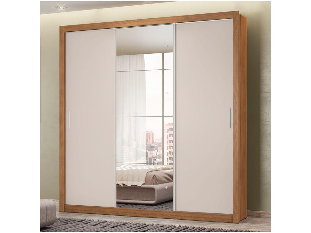 Guarda-roupa Casal com Espelho 3 Portas de Correr 2 Gavetas Demóbile Residence Flex - 6