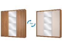 Guarda-roupa Casal com Espelho 3 Portas de Correr 2 Gavetas Demóbile Residence Flex