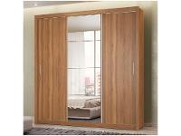 Guarda-roupa Casal com Espelho 3 Portas de Correr 2 Gavetas Demóbile Residence Flex - 5